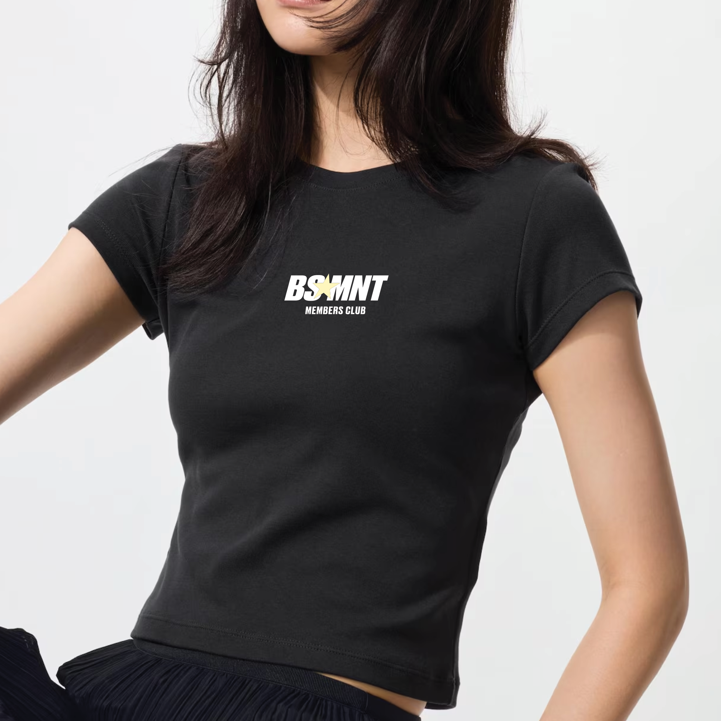 BASEMENT BLACK MINI TEE