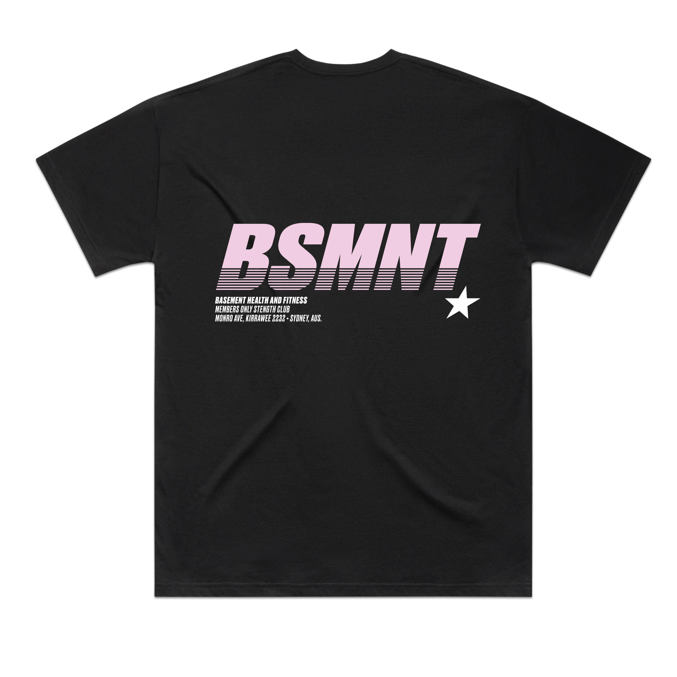 PINK BSMNT STAR TEE